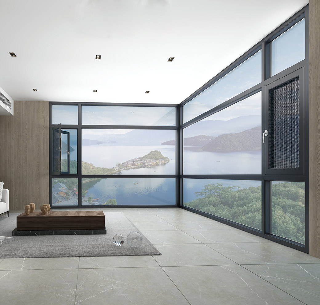 108/130系列-斷橋窗紗一體開平窗